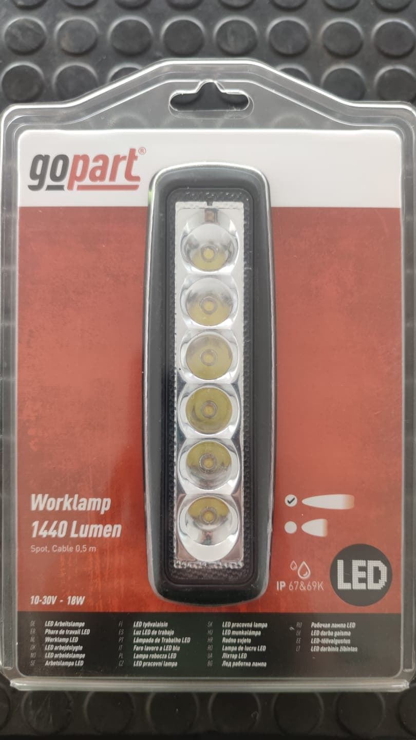 Foco de trabajo ovalado de 6 LED - 18W 1440 LUMEN - Imagen 1