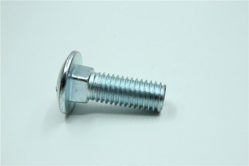 Tornillo bicromatado 10x30 cuello cuadrado con tuerca - Imagen 1